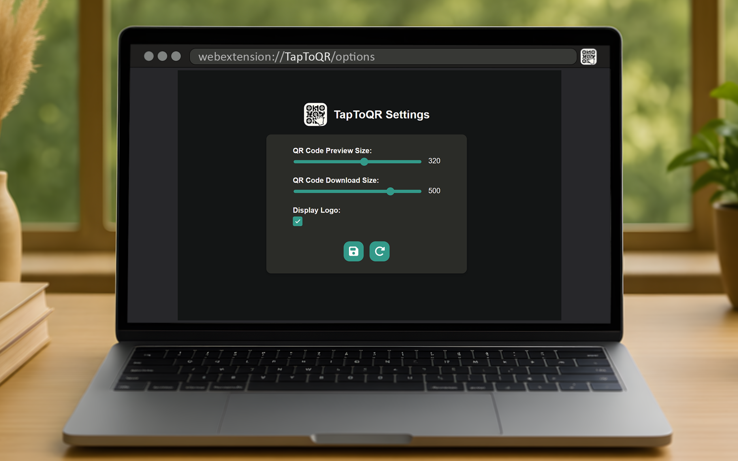 TapToQR Settings